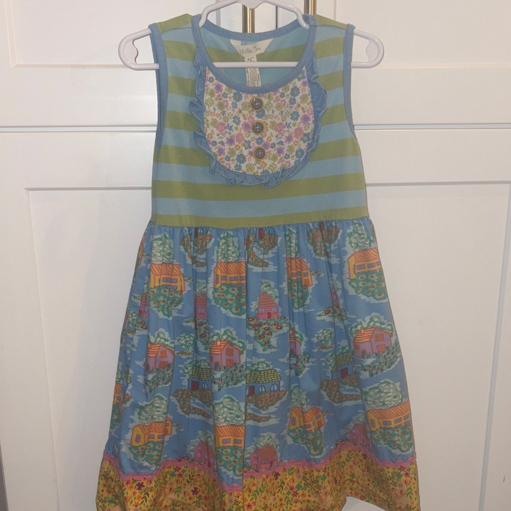 Matilda Jane Striped and Floral Kids Dress